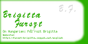 brigitta furszt business card